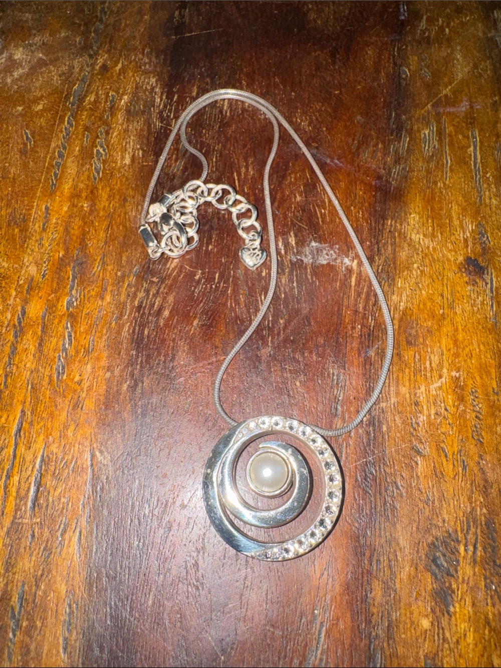 Brighton Groovy Pearl Swirl Pendant Necklace